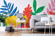 Décor Panoramique Tigre Coloré