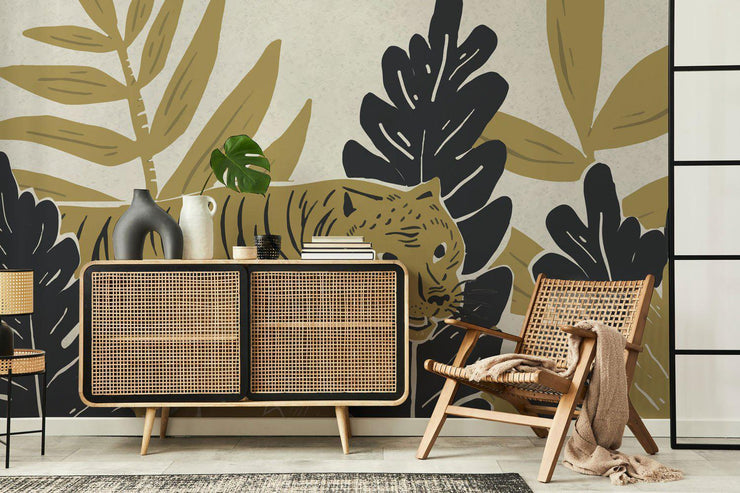 Décor Panoramique Tigre d'Or