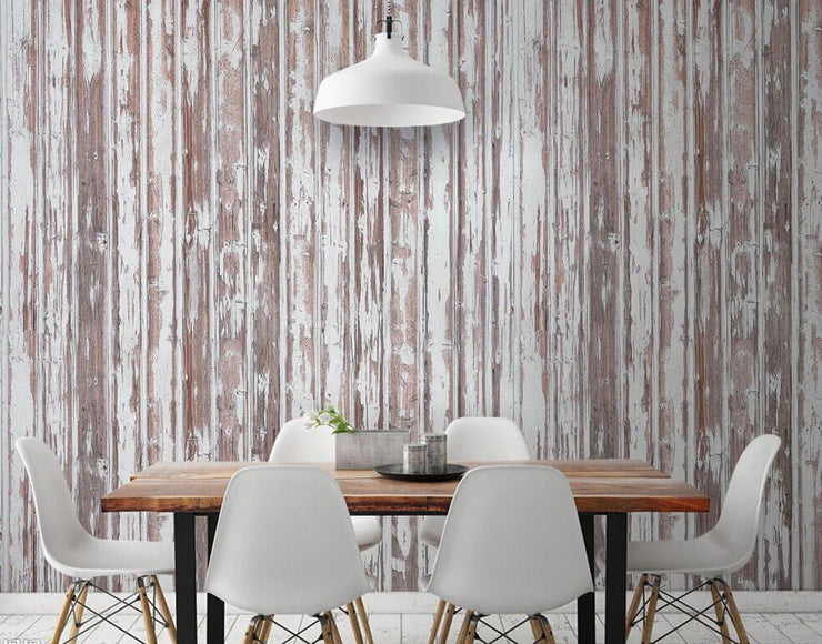 Old Painted Wooden Planks Wall Mural-Textures-Eazywallz