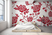 Papier Peint Roses Rouges