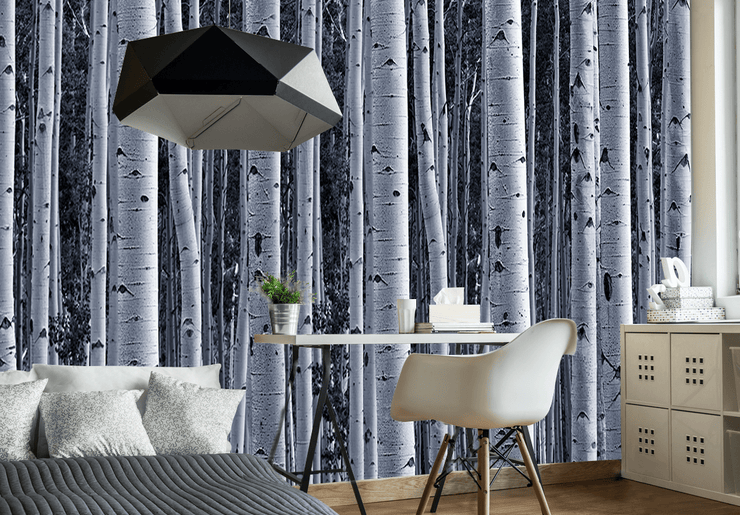 Aspen Birch Forest Wall Mural-Landscapes & Nature,Patterns,Textures,Best Rated Murals-Eazywallz