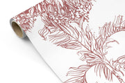 Burgundy Jungle Toile Panel