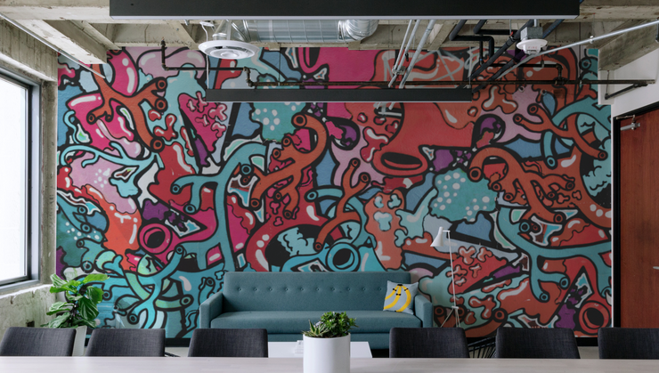 Coral Reef Street Art Wall Mural-Urban,Modern Graphics-Eazywallz