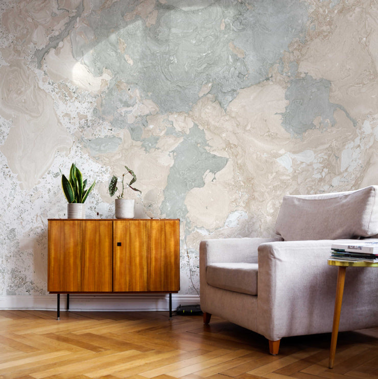 Earth Marbleized Wall Mural