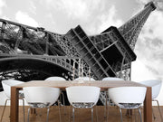 Eiffel Tower over the blue sky, France Wall Mural-Buildings & Landmarks-Eazywallz