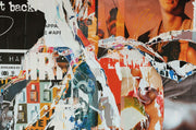 Colourful Torn Street Posters II Wallpaper Mural